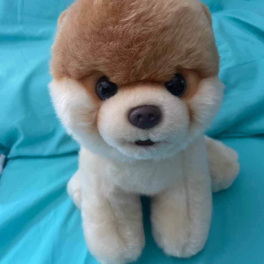 Gund Plush Dog Toy “Bo” in Brown and Cream